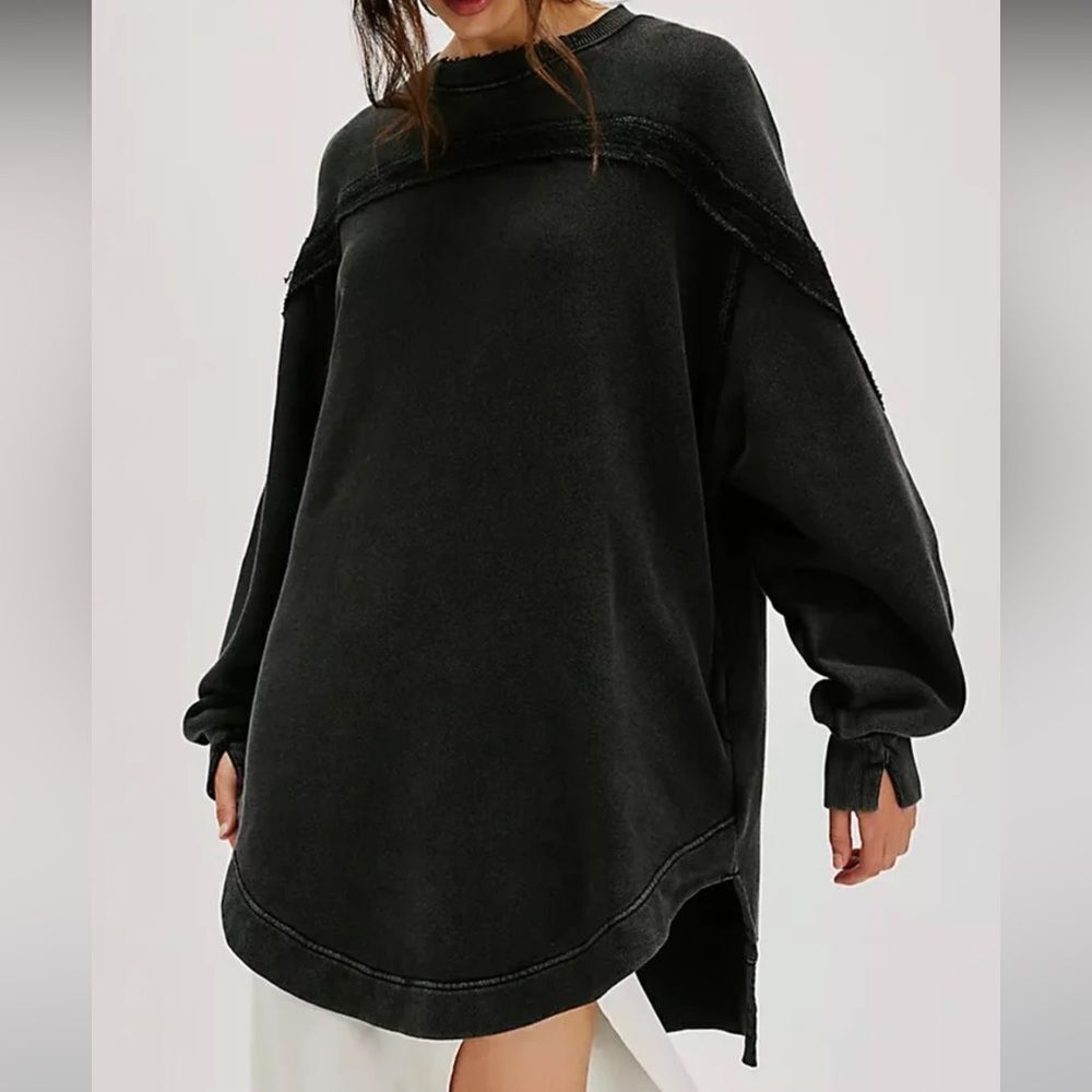 Free People Taylor Sweatshirt Tunic Top